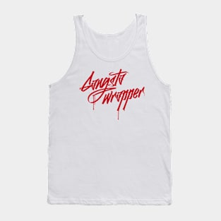 Gangsta Wrapper graffiti style word play Christmas Tank Top